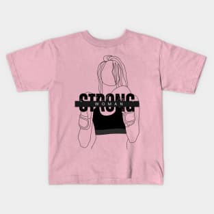 Strong Woman Kids T-Shirt